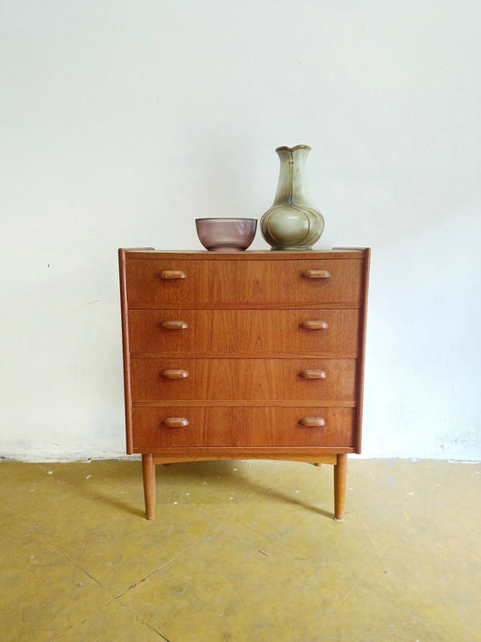 Cassettiera Danese Vintage Anni 50 Teak | Quattro Cassetti 79cm
