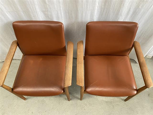 Poltrone Finn Juhl "Senator" design danese vintage [j44199] misure da richiedere