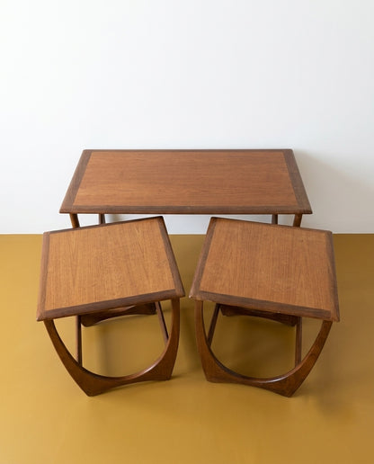 Tavolini tris GPLAN anni '60 in teak | 100cm | 98ig