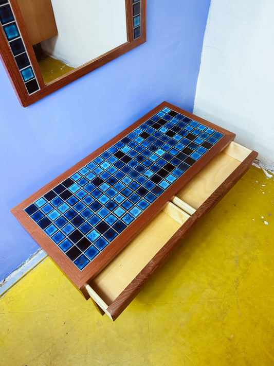 Tavolino + specchio design danese vintage anni 60