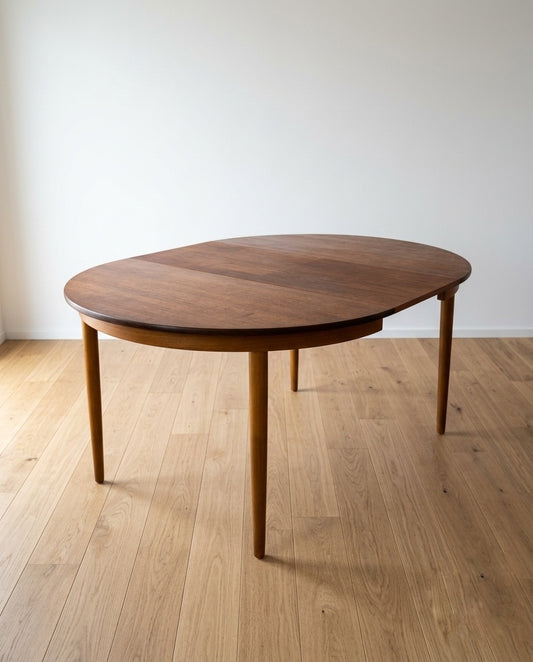 Tavolo tondo allungabile vintage design danese anni 50 | 99vnt200