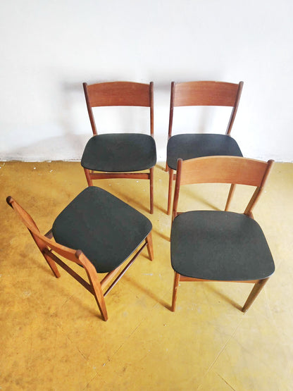 Sedie design danese originale vintage anni 60 [90vnt-nere] misure L.46 H.75/45 P.46