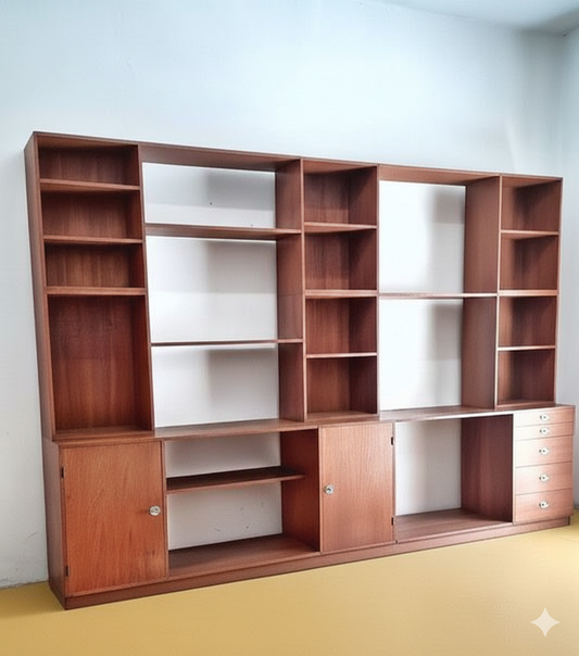 Libreria Cresco Finn Juhl France Son Teak Anni '66 | Modulare