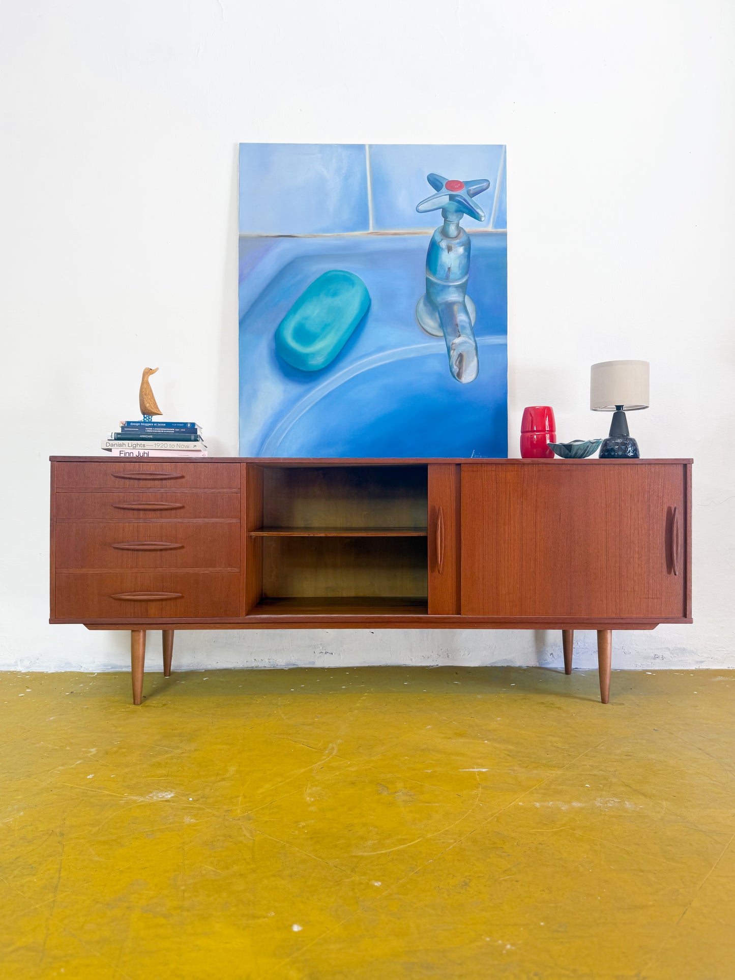 Sideboard design danese vintage anni 50 [91vnt4] misure L.200 H.79 P.50