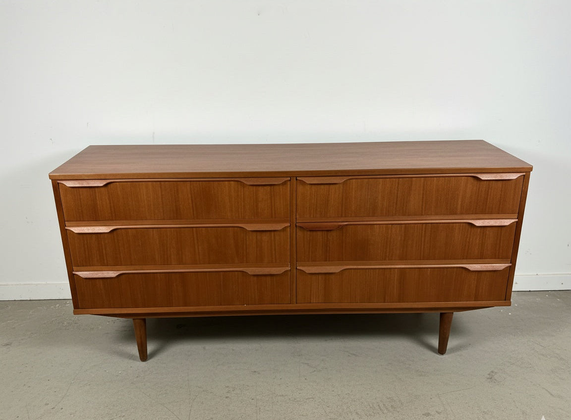 Sideboard Danese Vintage Anni '50 Teak Ante Cassetti Orizzontale 160cm | IN ARRIVO A GENNAIO