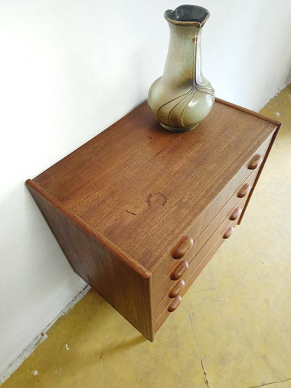Cassettiera Danese Vintage Anni 50 Teak | Quattro Cassetti 79cm