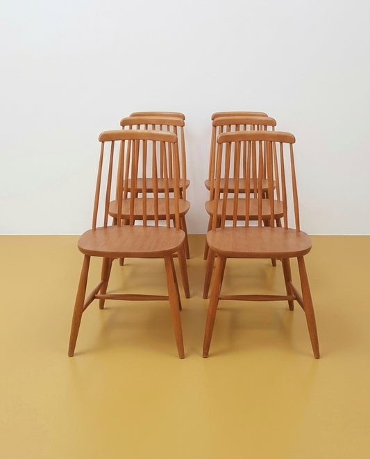 set 6 Sedie Nesto sedie windsor betulla design svedese vintage | AZ