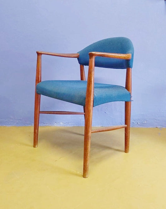 Poltroncina Kurt Olsen design danese vintage anni 50 [65sea-db12103] misure L.64 P.55 H.78/45