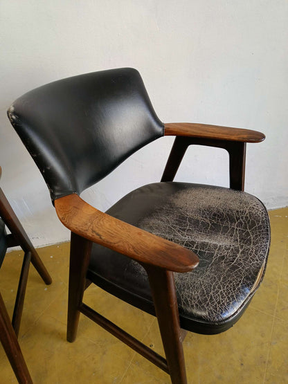 Poltroncine coppia Erik Kirkegaard Danese Vintage Anni '50 Teak Elegante