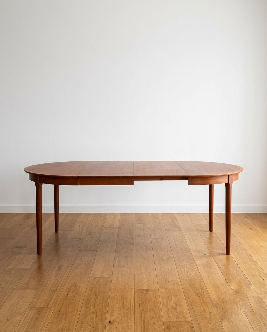 Tavolo rotondo teak Ø121 design danese vintage 1960 | 99ck2463