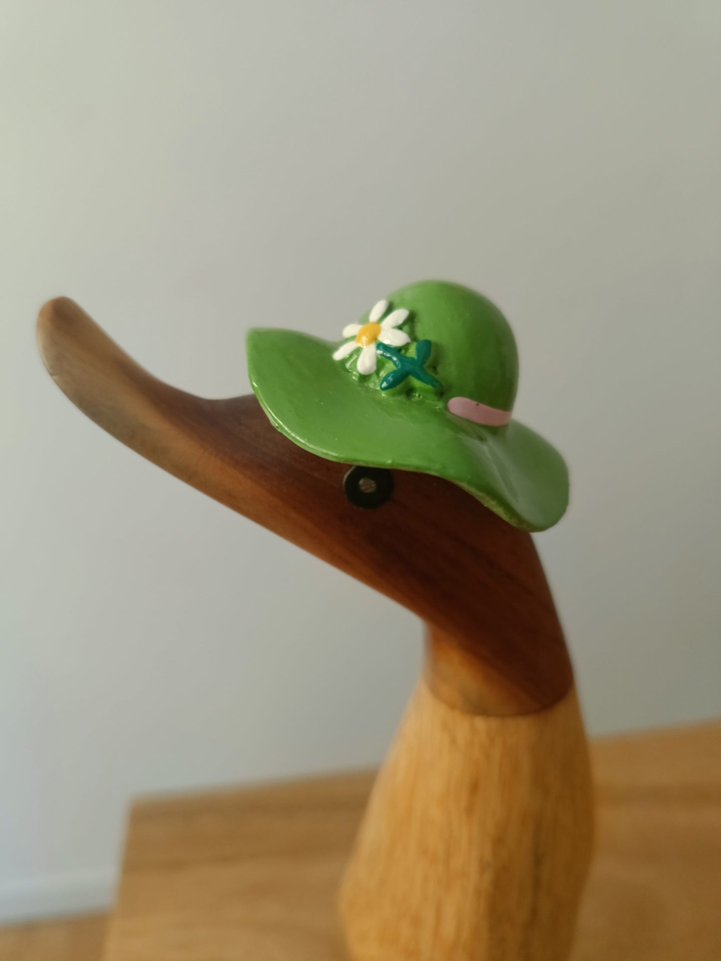 Papera a fiori stivale con cappello verde [2]