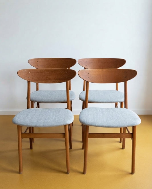 Set 4 sedie Farstrup n.210 design danese vintage anni 50 | 99vnt3