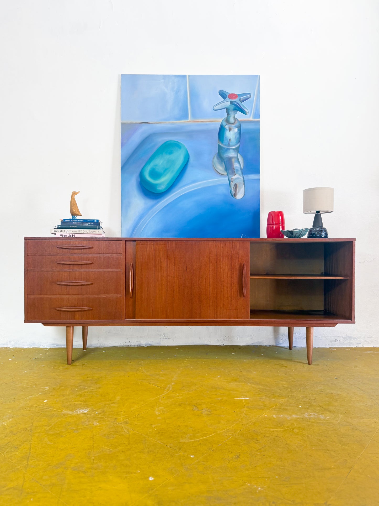 Sideboard design danese vintage anni 50 [91vnt4] misure L.200 H.79 P.50