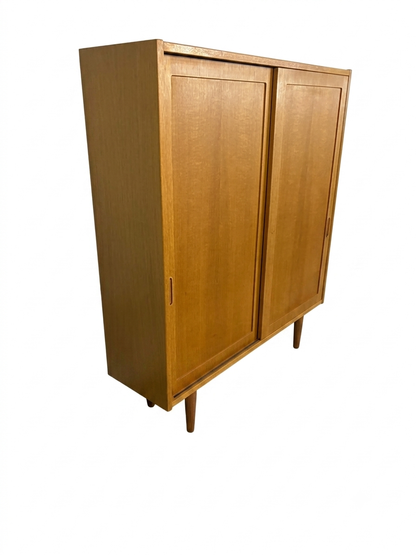 Armadio quercia due ante scorrevoli | design danese anni '60 | L.108 cm | 99ck2427