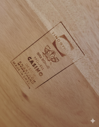 Panca Telefono Casino Engström Myrstrand | Svedese Anni '60 Quercia