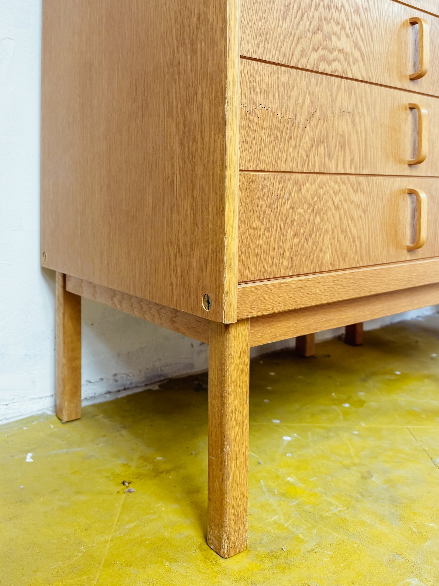 Comodini cassettiere Vintage Bertil Fridhagen | Bodafors Quercia Anni '60 Coppia