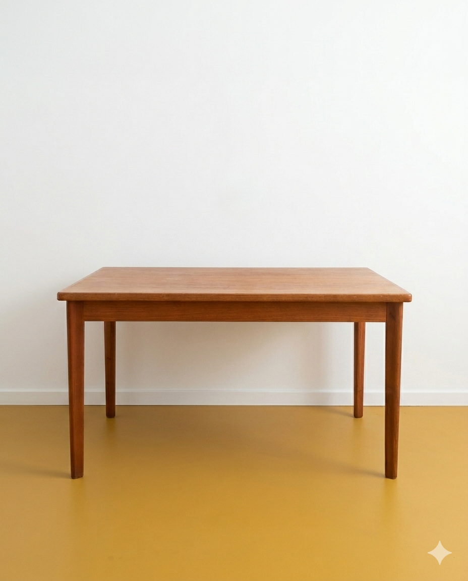 Tavolo BRDR FURBO Danese Vintage Anni '60 Teak 2 Allunghe | 130cm | 97vnt2