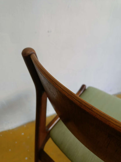 Sedia P.E.Jørgensen design danese originale vintage anni 60 [74st-3b] misure H.77/44 L.48 P.43/50