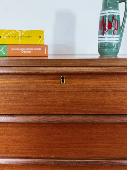 Cassettiera Vintage Danese Teak Anni 50 | 6 cassetti h106cm