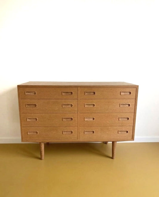 Cassettiera doppia sideboard quercia Hundevad design danese anni 60 | 108cm | 99ck2425