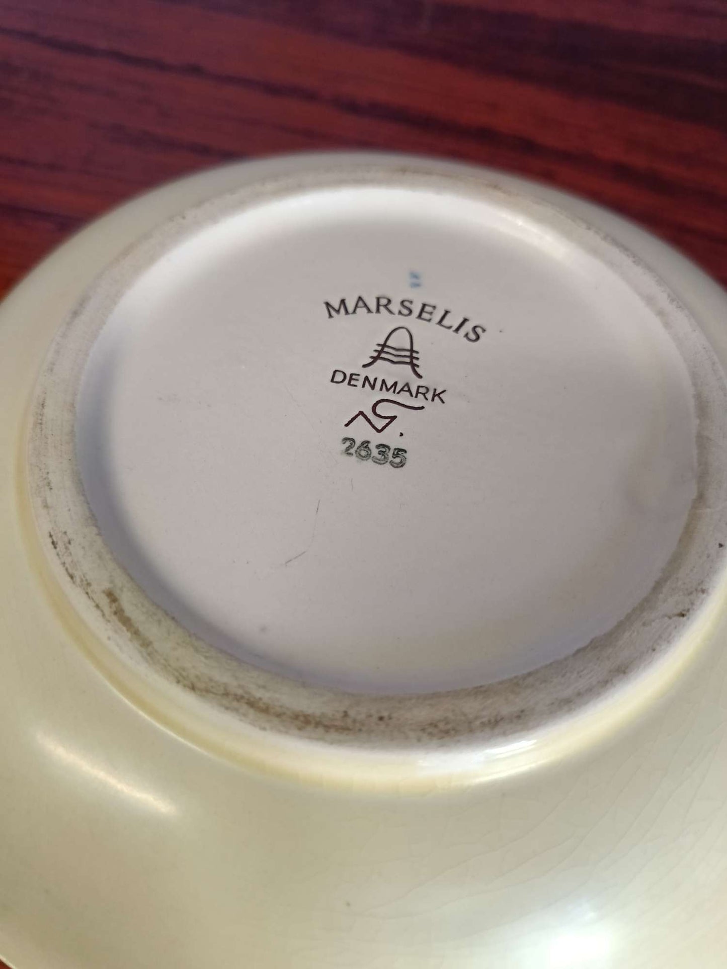 Piatto Marselis per Aluminia design danese vintage anni 60 [ak-6097]