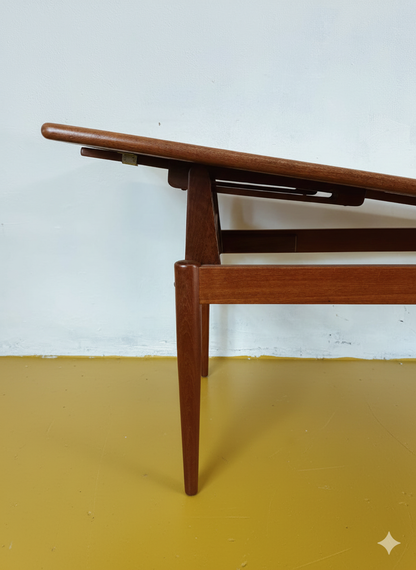 Tavolino Trasformabile Vintage Danese Teak Anni '60 Regolabile