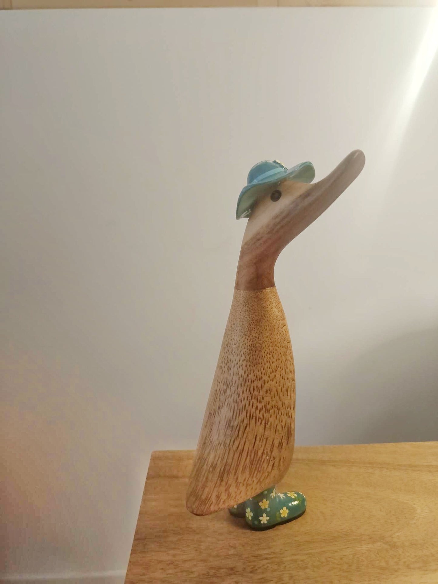 Papera a fiori stivale con cappello turchese [1]