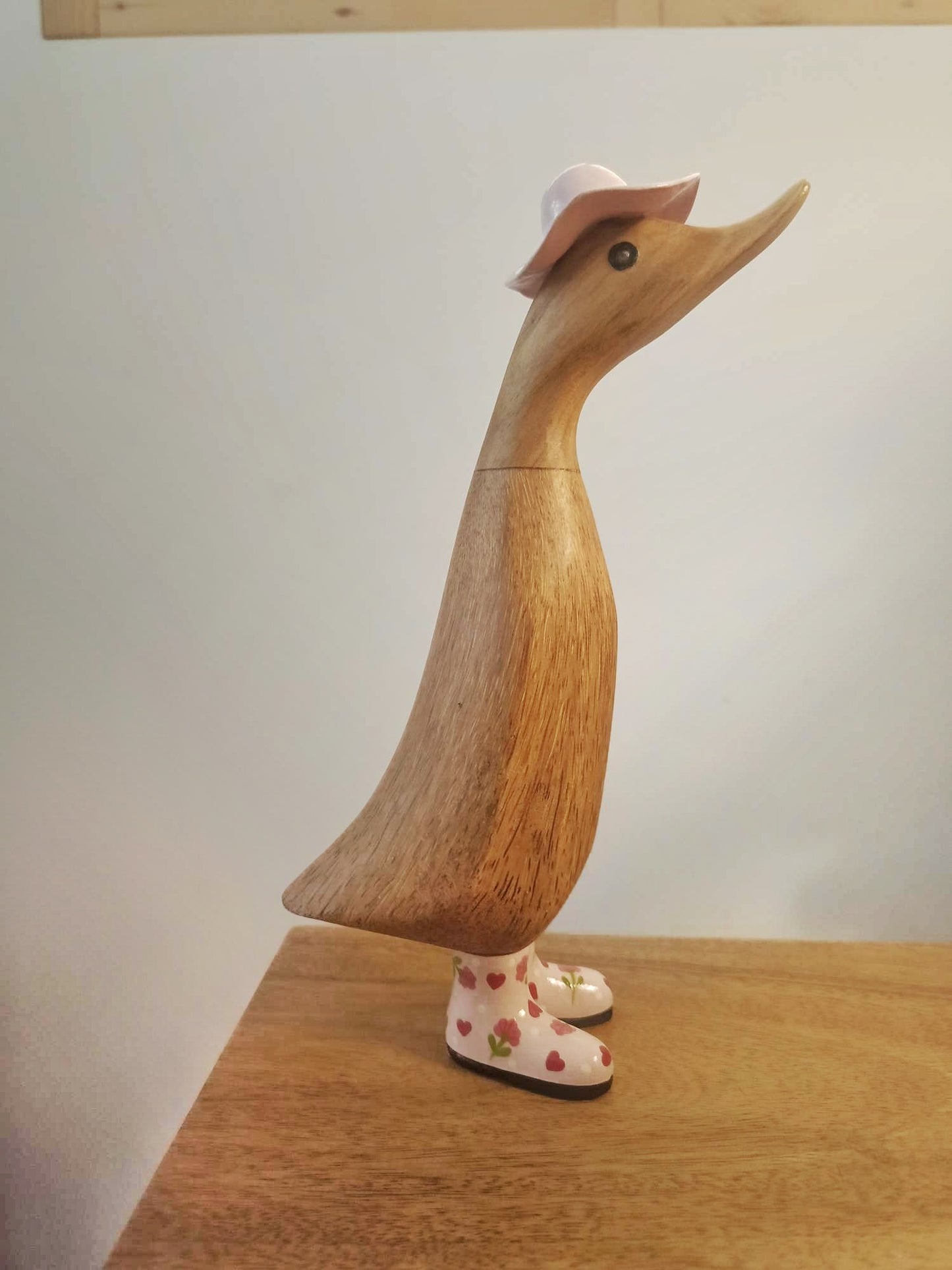 Papera a fiori stivale con cappello rosa [1]