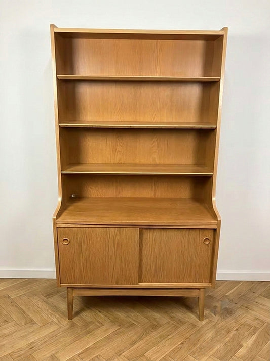 Libreria Danese Vintage Anni '50 | Quercia Ante Scorrevoli | 100cm | 96ck1800