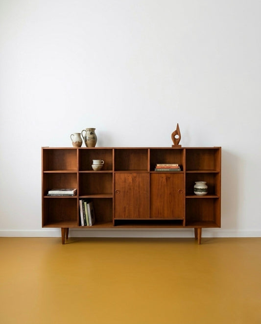 Libreria teak design danese anni 50 | 200cm | 97ck2264