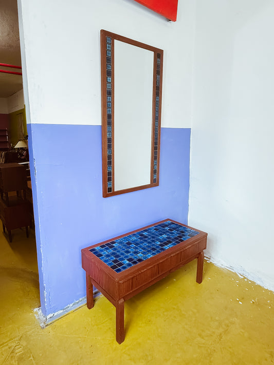 Tavolino + specchio design danese vintage anni 60