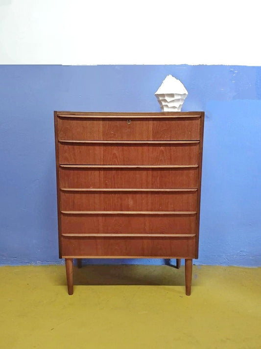 Cassettiera design danese originale vintage anni 50 [70j39784] misure L.78 H.104 P.41
