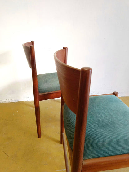 Sedie Kurt Ostervig per Sibast design danese originale vintage anni 50 [mko-sibast] misure H.80/48 L.50 P.46