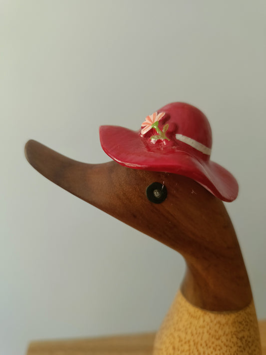 Papera a fiori stivale rossa con cappello [pre-order]