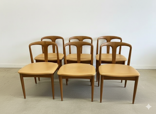 Sedie Johannes Andersen vintage design danese anni 60 [j43077] misure L.50 H.77 P.53