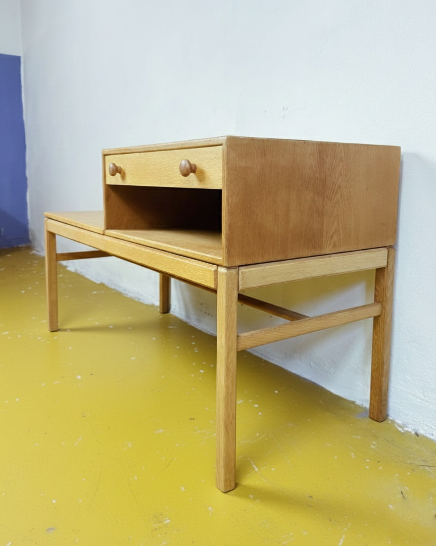Panca Telefono Casino Engström Myrstrand | Svedese Anni '60 Quercia | 100cm | 84sw25737