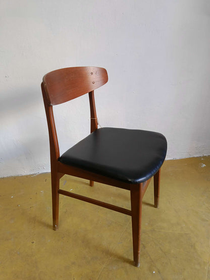 Sedia design danese originale vintage anni 50 [73j40924-6] misure H.79/47 L.46 P.47