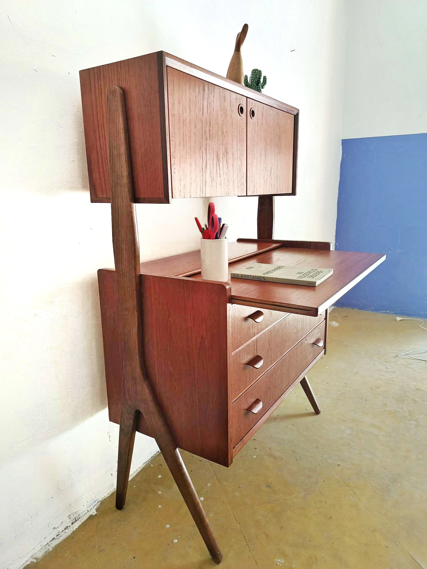 Credenza design danese vintage anni 50 [91vnt5] misure L.88 H.128 P.42