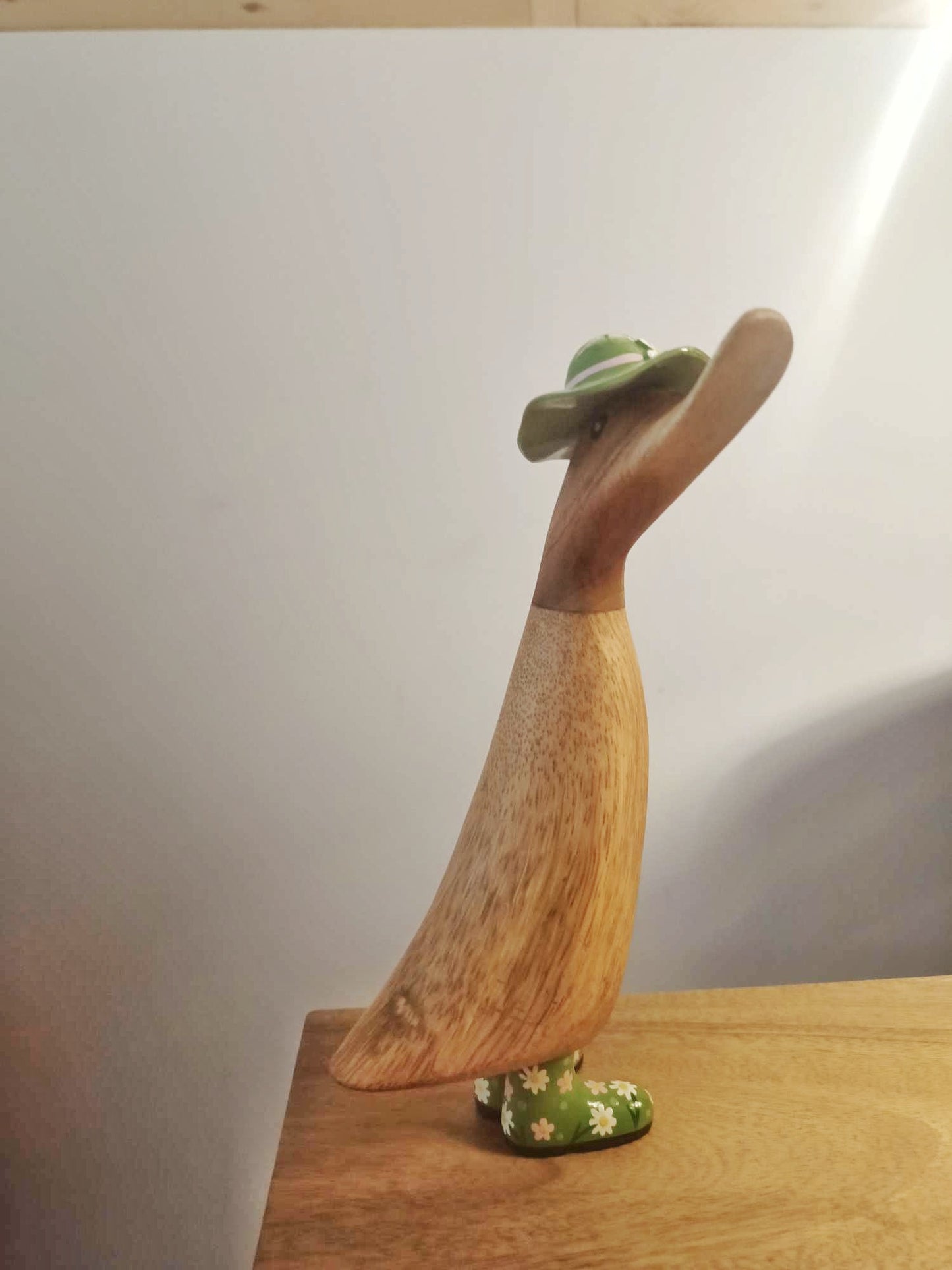 Papera a fiori stivale con cappello verde [2]