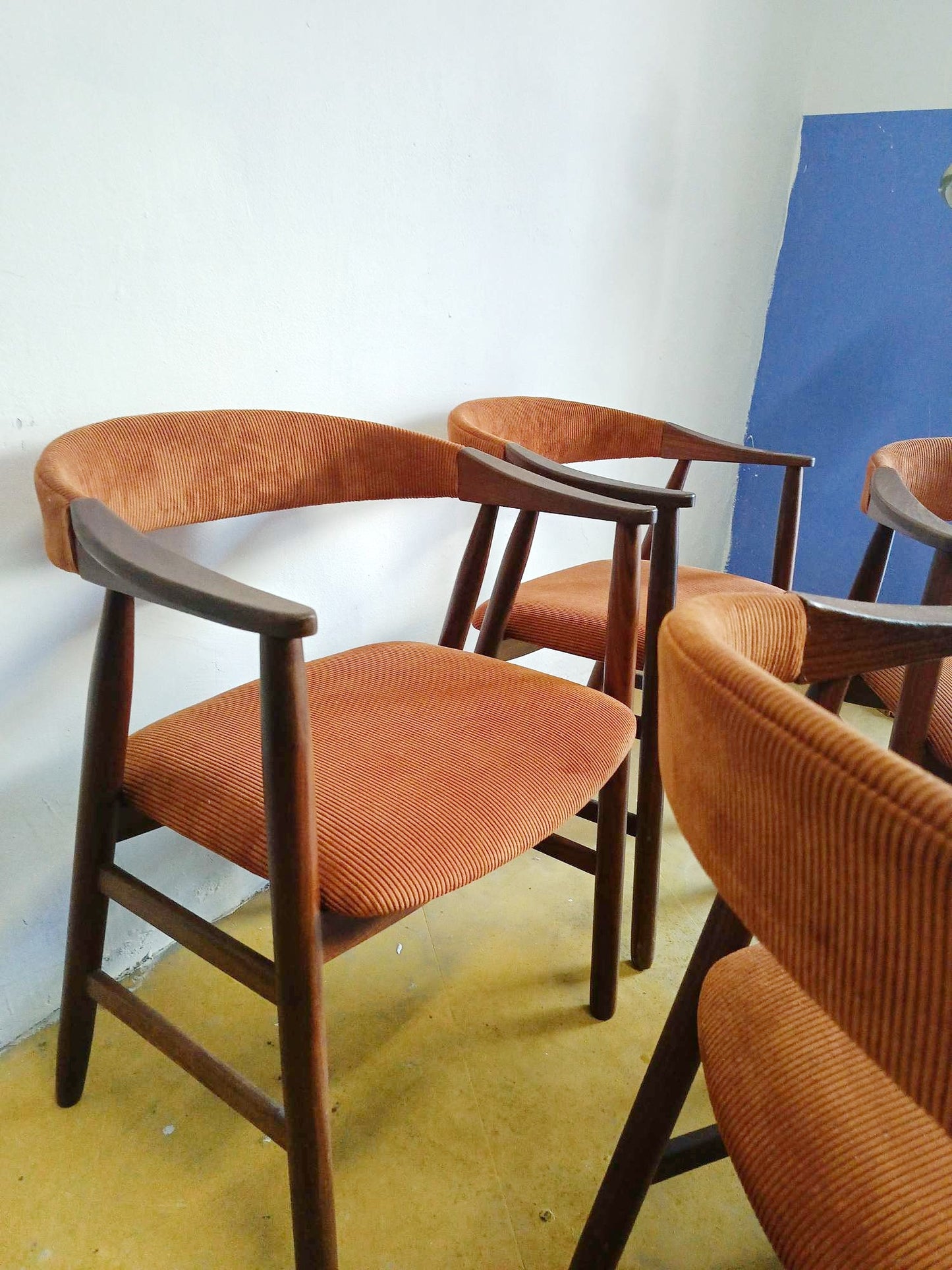 Sedie Thomas Herlev n.213 design danese originale vintage anni 50 [58j-61j-37845+38174] misure H.72/43 L.56 P.46
