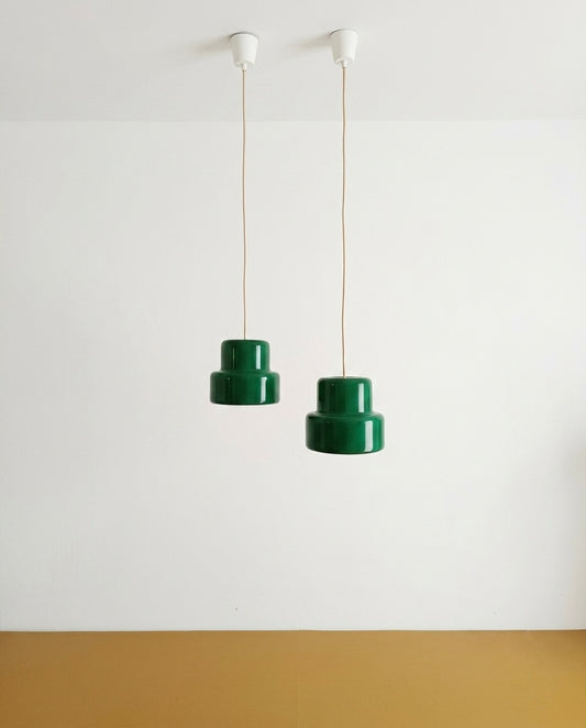Lampadari Mini Pot Jo Hammerborg design danese vintage anni 50 | coppia verde
