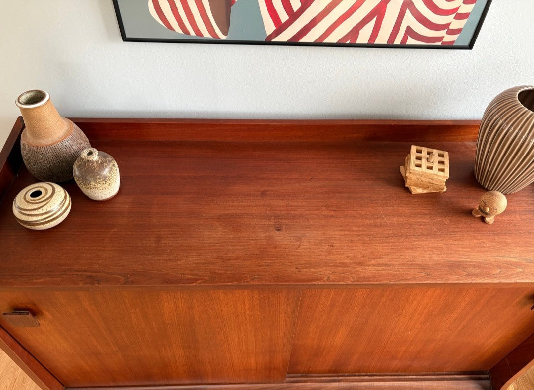 Armadio teak due ante e cassetti | design danese anni '60 | 99vnt30