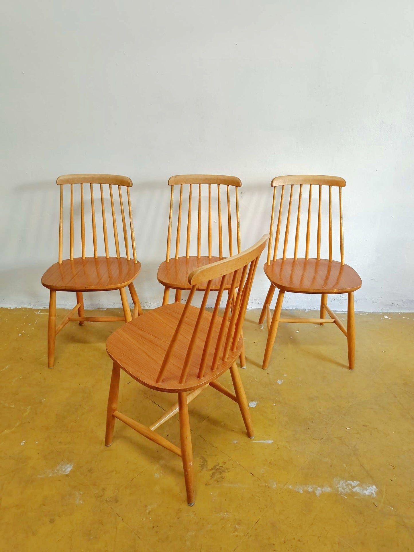 Sedie Nesto design danese vintage anni 50 [91sw24466] misure L.42 H.82/45 P.47