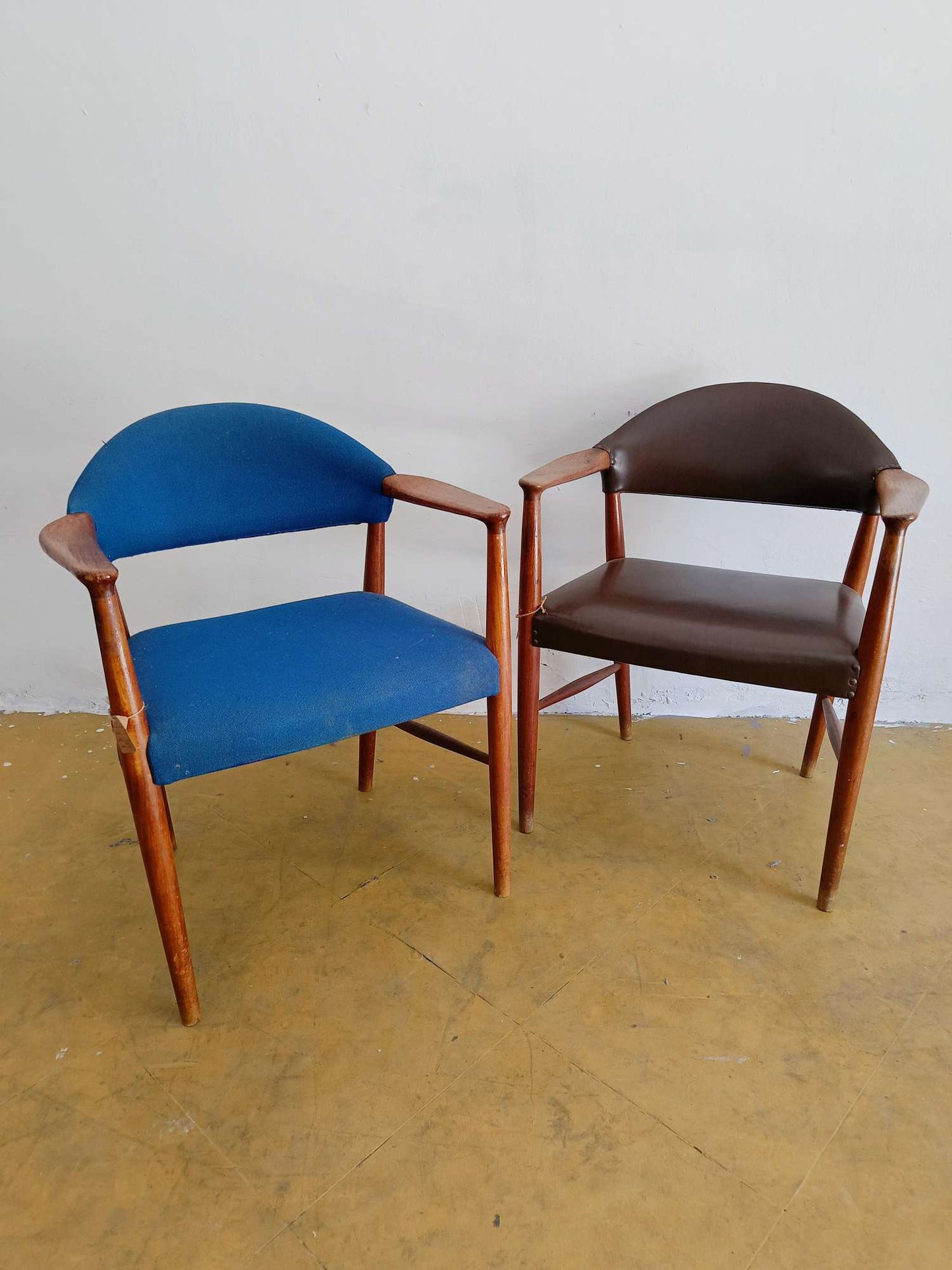 Sedie Kurt Olsen design danese vintage anni 60 [65sea-db12103] misure L.64 P.55 H.78/45