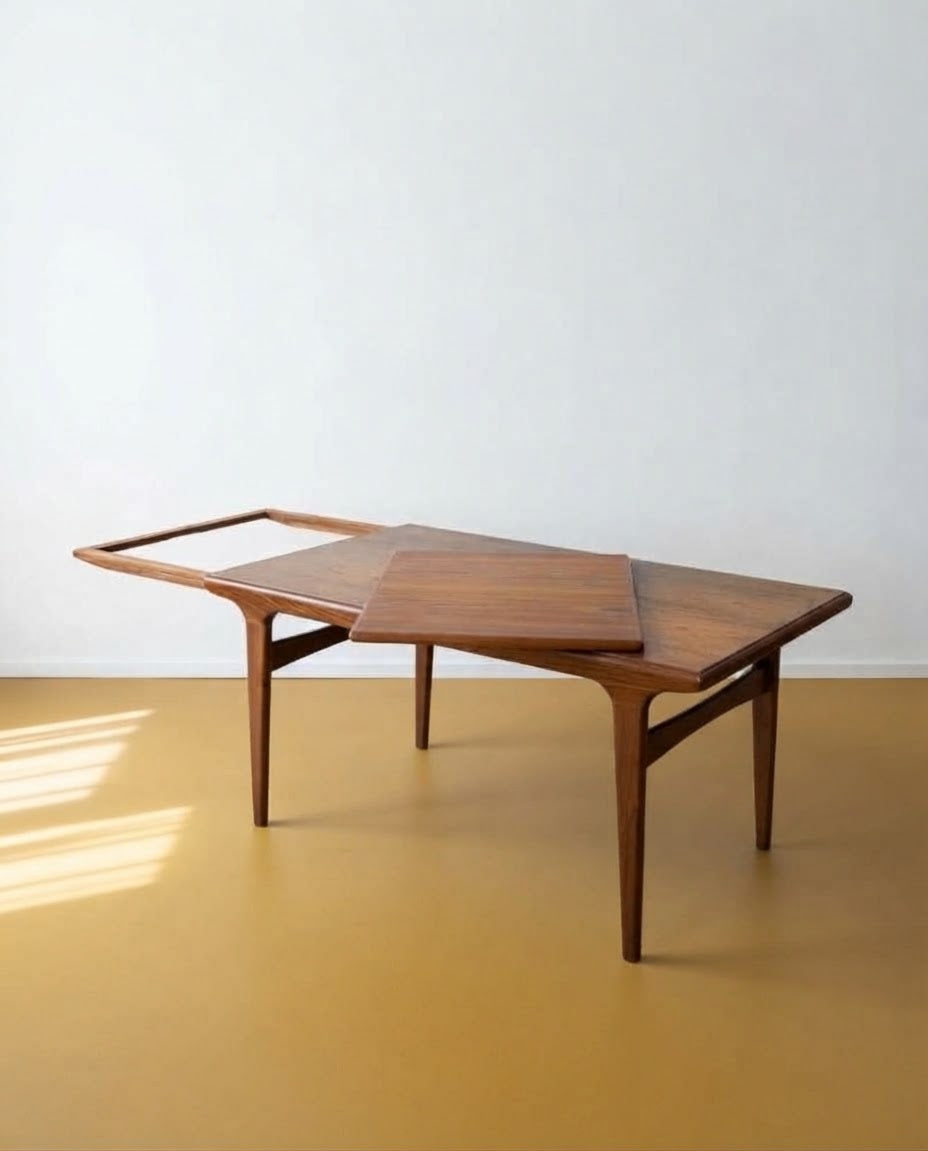 Tavolo Johannes Andersen vintage design danese anni 50 | 150cm | 99vnt3 | IN FASE DI RESTAURO