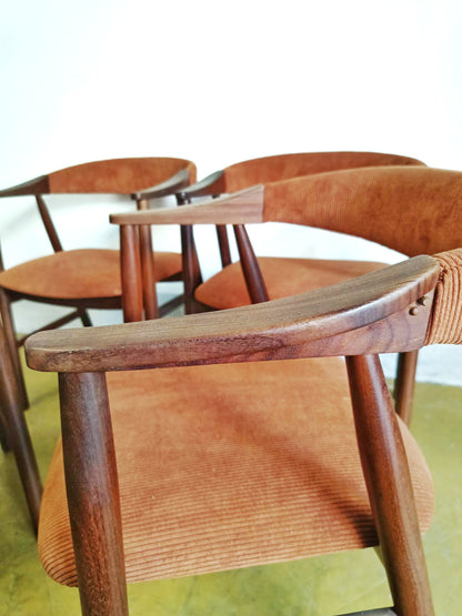 Sedie Thomas Herlev n.213 design danese originale vintage anni 50 [58j-61j-37845+38174] misure H.72/43 L.56 P.46