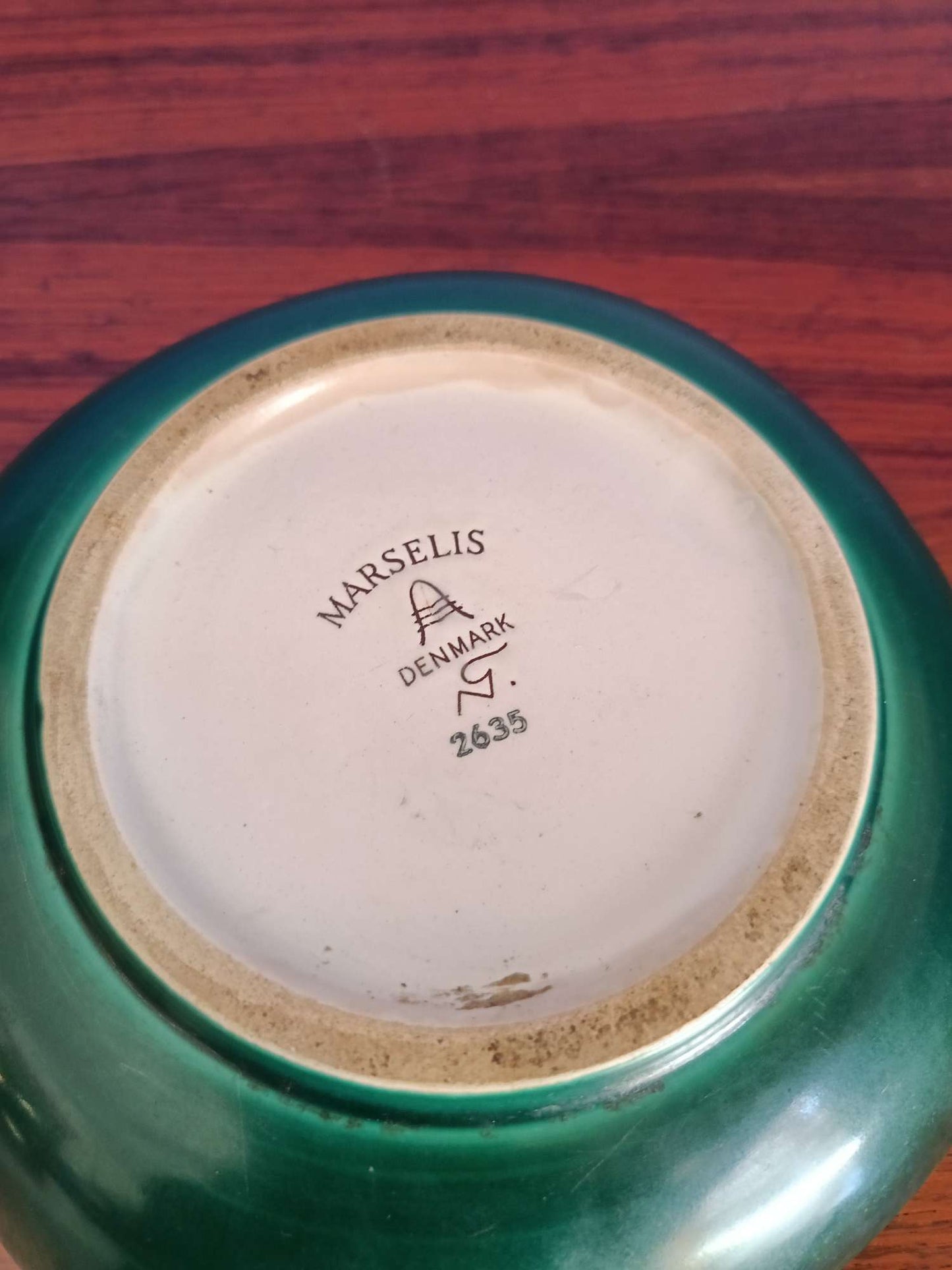 Piatto Marselis per Aluminia design danese vintage anni 60 [ak-7442]