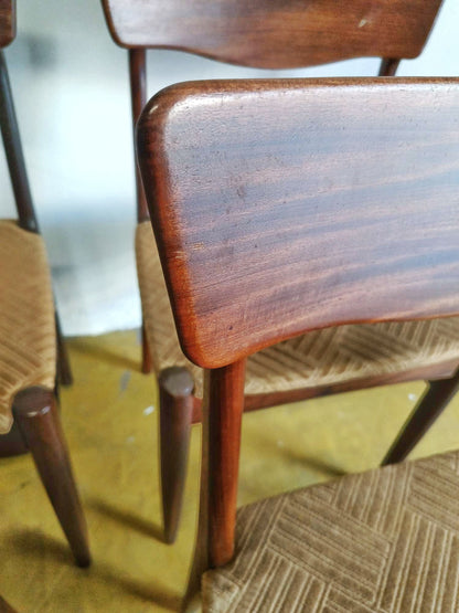 Sedie design norvegese originale vintage anni 50 [cv-norv] misure H.78/45 L.45 P.38