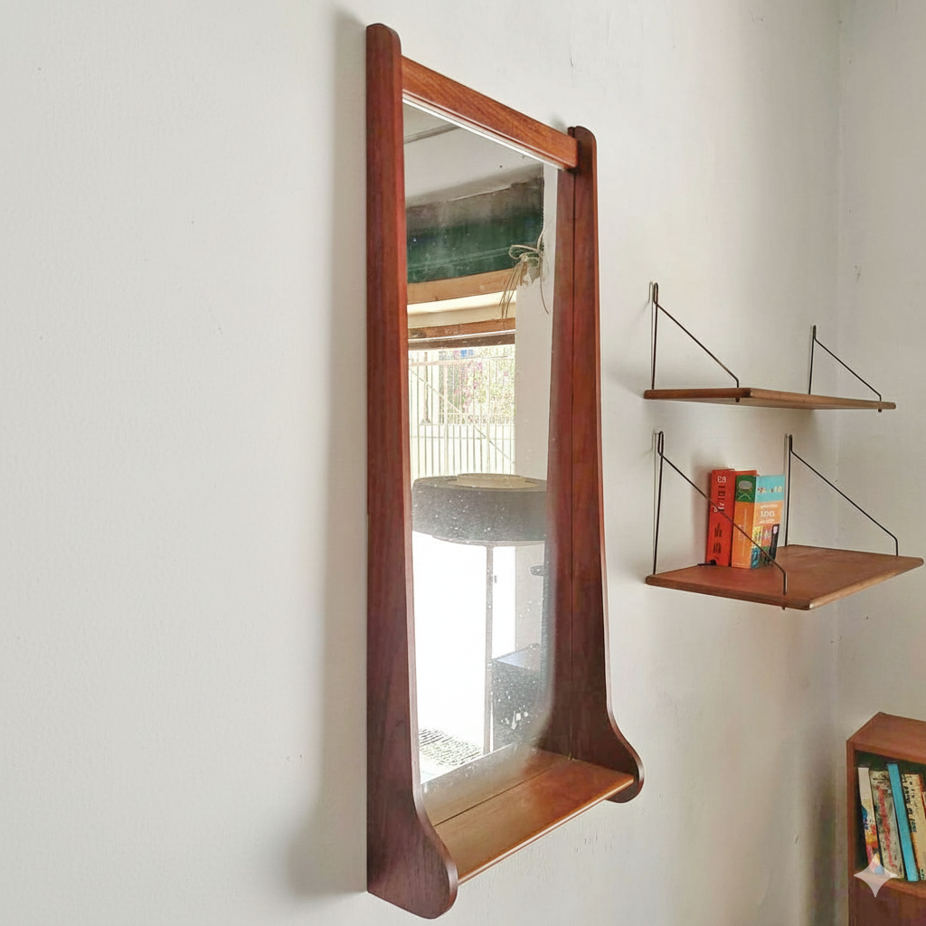 Specchio Pedersen&Hansen vintage design danese anni 50 | 108cm