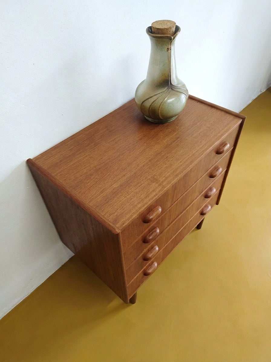 Cassettiera Danese Vintage Anni 50 Teak | 4 Cassetti | 66cm | 94vnt2